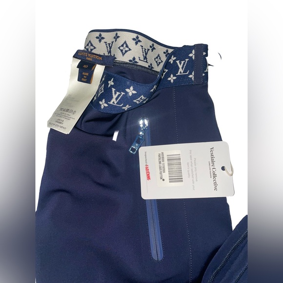 LOUIS VUITTON FLIGHT MODE LEGGINGS 1A9L1H NAVY BLUE SIZE 40 (M-L) PRELOVED - Picture 7 of 9